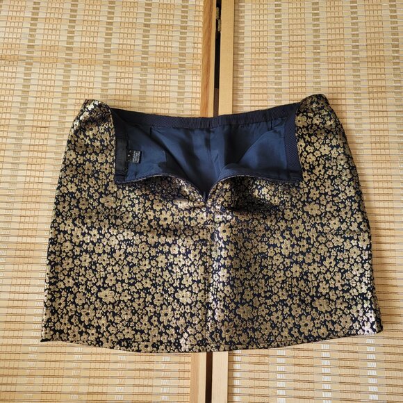 J.CREW Metallic Jacquard Mini Skirt - Picture 3 of 4